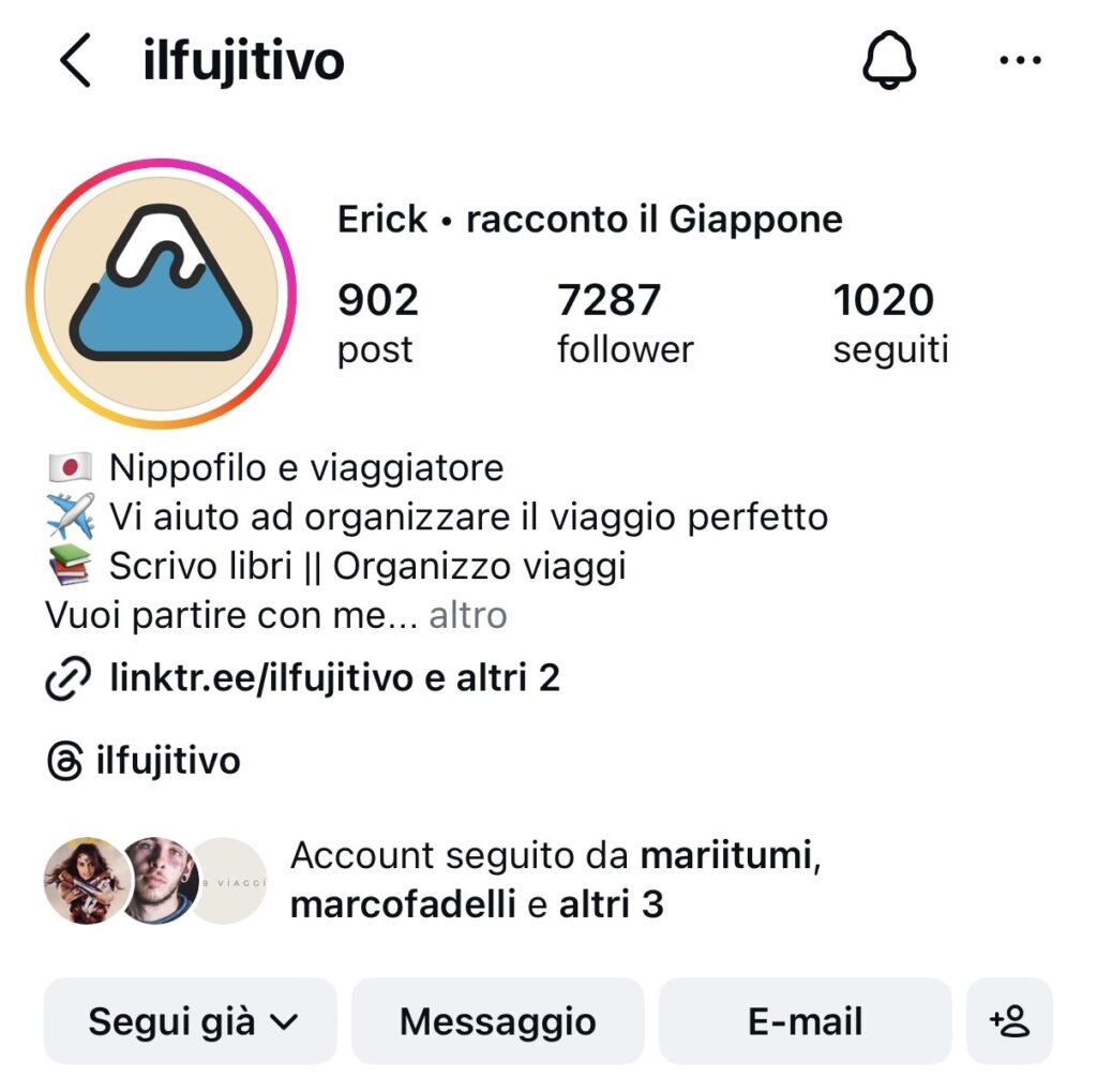Profilo Instagram Il Fujitivo